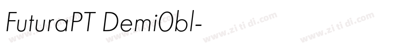 FuturaPT Demi0bl字体转换
